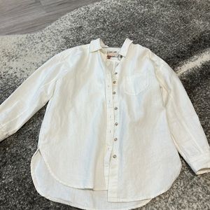 Anthropology Pilcro oversized button down